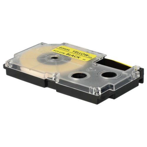 VHBW Casio XR-6YW1 Etikettenband, 6 mm, Schwarz-Gelb