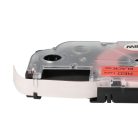 VHBW Casio XR-9RD1 Etikettenband - 9 mm, Schwarz-Rot