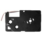 VHBW Casio XR-9RD1 Etikettenband - 9 mm, Schwarz-Rot