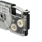 VHBW Casio XR-9SR1 Etikettenband - 9 mm, Schwarz-Silber