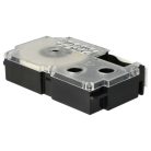 VHBW Casio XR-12X1 Label Tape, 12 mm, Black-Clear