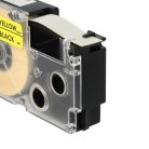 VHBW Casio XR-12YW1 Etikettenband, 12 mm, Schwarz-Gelb
