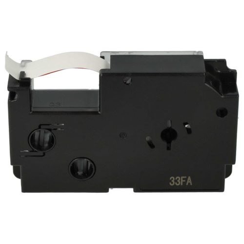 VHBW Casio XR-12WER1 Etikettenband, 12 mm, Rot-Weiß