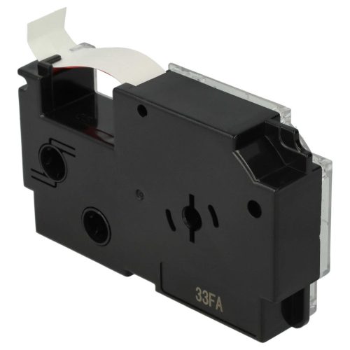 VHBW Casio XR-12WER1 Etikettenband, 12 mm, Rot-Weiß