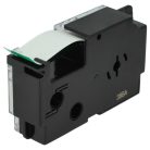 VHBW Casio XR-18GN, XR-18GN1 Etikettenband, 18 mm, Schwarz-Grün, PET+HARZ