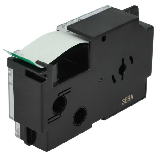 VHBW Casio XR-18GN, XR-18GN1 Etikettenband, 18 mm, Schwarz-Grün, PET+HARZ