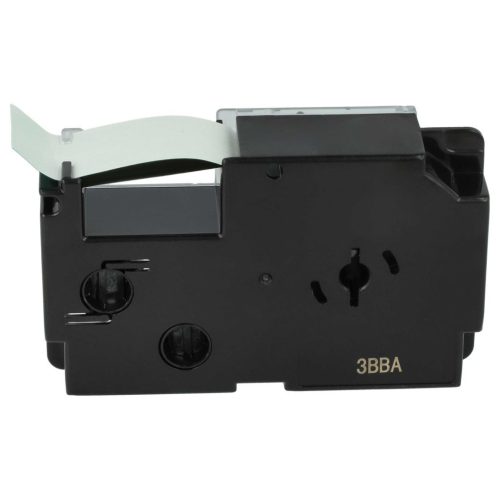 VHBW Casio XR-18GN, XR-18GN1 Etikettenband, 18 mm, Schwarz-Grün, PET+HARZ