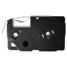 VHBW Casio XR-18GD, XR-18GD1 Etikettenband, 18 mm, Schwarz-Gold, PET+HARZ