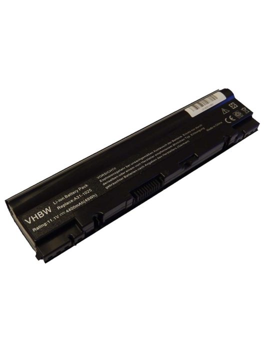 Notebook akkumulátor  Asus A31-1025, A32-1025 - 4400 mAh 10,8 V Li-Ion, fekete