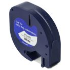 VHBW Dymo S0721610, 91201 Műanyag Címkeszalag - 12 mm, Fekete-Fehér