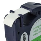 VHBW Dymo S0721520, 91200 Label Tape - 12 mm, Black-White