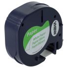 VHBW Dymo S0721520, 91200 Label Tape - 12 mm, Black-White