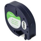 VHBW Dymo S0721520, 91200 Label Tape - 12 mm, Black-White