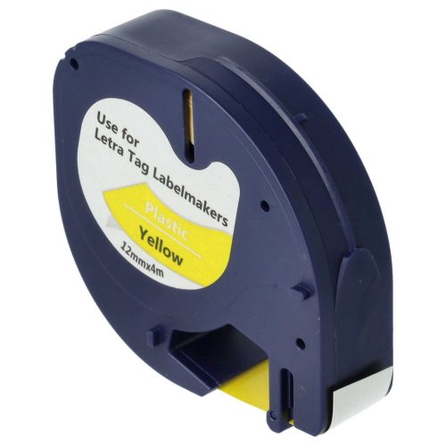 VHBW Dymo 91202 Label Tape - 12mm, Black-Yellow