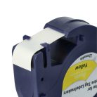 VHBW Dymo 91202 Label Tape - 12mm, Black-Yellow