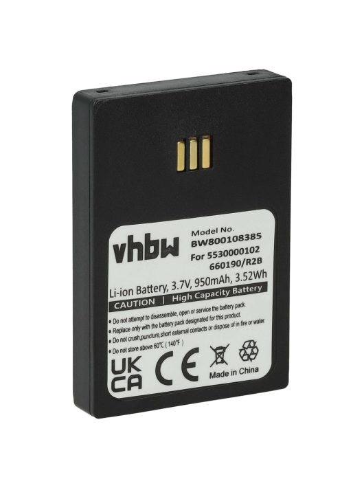 Vezetékes telefon akku Ascom RB-D62-L, 9D62, 660190/R2B - 950 mAh 3,7 V Li-Ion