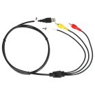 VHBW 3-RCA USB-Kabel, kompatibel mit HDD-Playern AV-Kabel, AV-Stereo-Systeme - Dreifach RCA-USB 2.0,