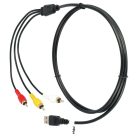 VHBW 3-RCA USB-Kabel, kompatibel mit HDD-Playern AV-Kabel, AV-Stereo-Systeme - Dreifach RCA-USB 2.0,