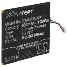 VHBW E-Book Akku MC-265360-03, 58-000083, 58-000151 - 890 mAh 3,7 V Li-Polymer