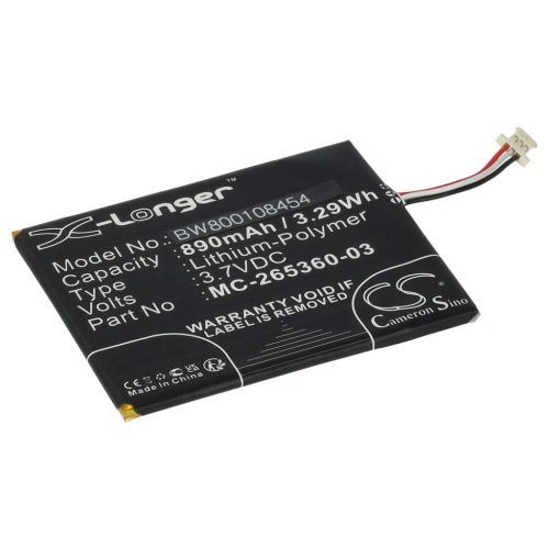VHBW E-Book Akku MC-265360-03, 58-000083, 58-000151 - 890 mAh 3,7 V Li-Polymer