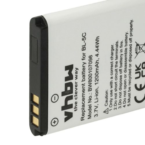 VHBW Mobile Phone Battery for A051 - 1200 mAh 3.7 V Li-Ion - Smartphone Battery 800107098