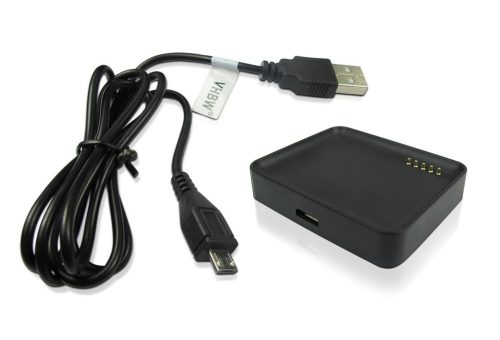 VHBW USB Töltőállomás LG Smart Watch W100 okosórához, fekete