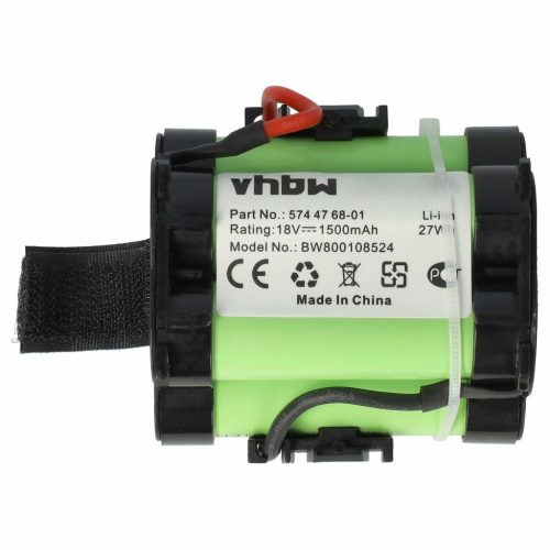 VHBW Lawn mower battery Gardena R40Li / Husqvarna Automower / Flymo 1200R - 1500 mAh 18 V Li-Ion - Gardening tool