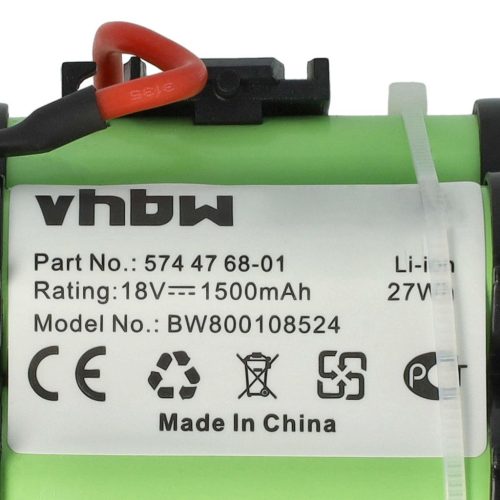 VHBW Lawn mower battery Gardena R40Li / Husqvarna Automower / Flymo 1200R - 1500 mAh 18 V Li-Ion - Gardening tool