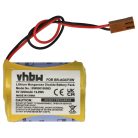 VHBW CNC Controller Battery BR-ACF2P, BR-AGCF2W, BR-AGCF2P - 2200 mAh 6 V Li-MnO2