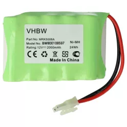 VHBW MRK5006A Lawn Mower Battery - 2000mAh 12V NiMH