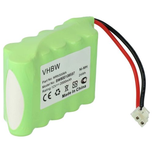 VHBW MRK5006A Lawn Mower Battery - 2000mAh 12V NiMH