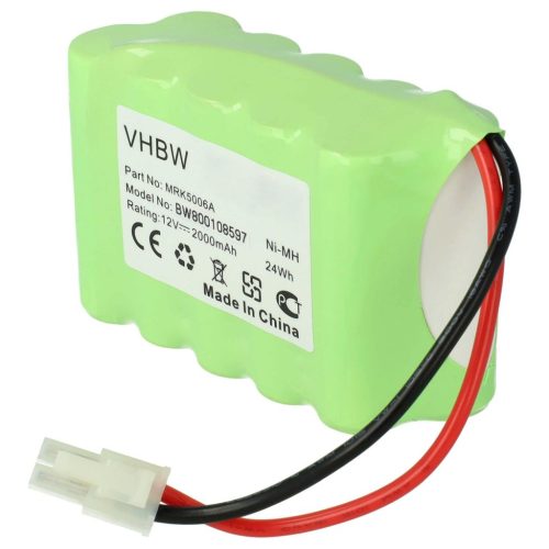 VHBW MRK5006A Lawn Mower Battery - 2000mAh 12V NiMH