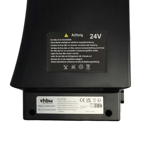 VHBW Battery for SDI Side-Click 24V replacement, E-Bike Prophete and other models, 10.4Ah