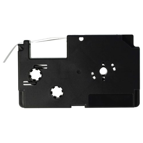 VHBW Etikettband Casio XR-6WE, XR-6WE1 - 6 mm schwarz-weiß