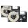 VHBW Etikettenband Casio XR-18WE, XR-18WE1 - 18 mm Schwarz-Weiß