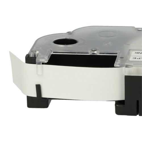 VHBW Etikettenband Casio XR-12WE, XR-12WE1 - 12 mm Schwarz/Weiß