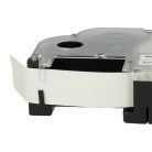 VHBW Etikettenband Casio XR-12WE, XR-12WE1 - 12 mm Schwarz/Weiß