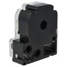 VHBW Etikettenband LC-6WBN - 24 mm Schwarz/Weiß