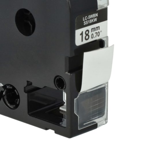 VHBW Label Tape Epson SS18KW, LC-5WBN - 18 mm black-white