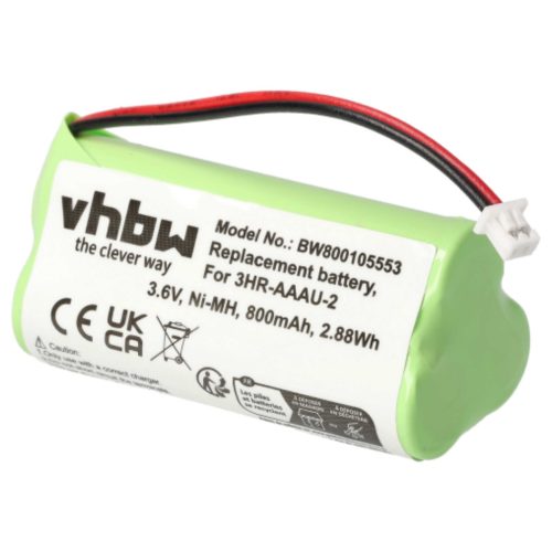 VHBW Vezetékes telefon akkumulátor 3HR-AAAU-2 - 700 mAh 3,6 V NiMH