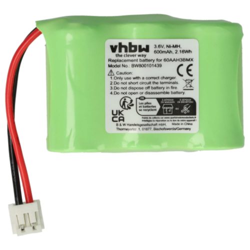VHBW Phone Battery C39453-Z5-C193, HSC22, 60AAH3BMX - 600 mAh 3.6 V NiMH
