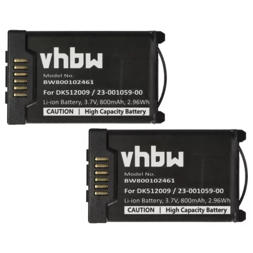 VHBW Battery Aastra A600ST1, 23-001080-00, 23-001059-00 - 800 mAh 3.7 V Li-Ion