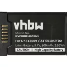 VHBW Battery Aastra A600ST1, 23-001080-00, 23-001059-00 - 800 mAh 3.7 V Li-Ion