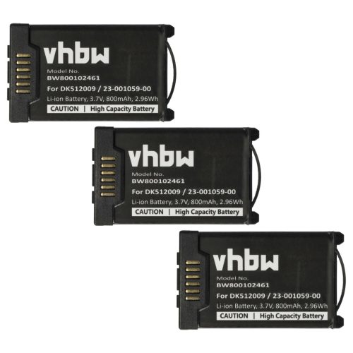 VHBW Battery Aastra A600ST1, 23-001080-00, 23-001059-00 - 800 mAh 3.7 V Li-Ion