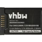 VHBW Battery Aastra A600ST1, 23-001080-00, 23-001059-00 - 800 mAh 3.7 V Li-Ion