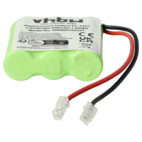 VHBW Vezetékes telefon akkumulátor 30AAAM3BMX, T427 - 300 mAh 3,6 V NiMH