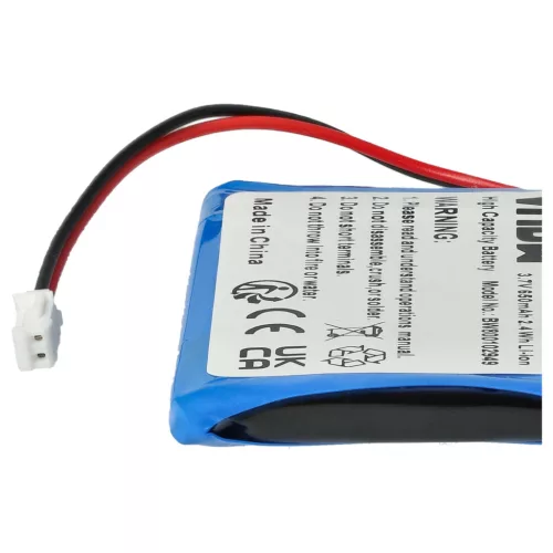 VHBW Wired Phone Battery Aastra BKB 201 010/1, FA01302005 - 650 mAh 3.7 V Li-Ion