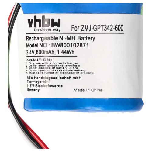 VHBW Kabelloser Telefon Akku CP51 - 600 mAh 2,4 V NiMH