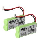 VHBW Battery Audioline 08C/CP18NM, BC101276 - 750 mAh 2.4 V NiMH