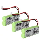 VHBW Akku Audioline 08C/CP18NM, BC101276 - 750 mAh 2,4 V NiMH
